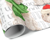 Champagne Cockapoo Kerstvakantie Wrapping Papier (Rol Hoek)