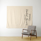 Champagne Color Bridal Shower Photo Backdrop Wandkleed (In Situ (horizontaal))