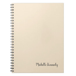 Champagne Color Minimalist Professional Modern Notitieboek