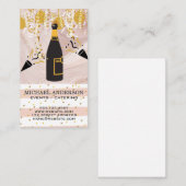 Champagne/Confetti en ballonnen Visitekaartje (Voorkant / Achterkant)