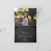 Champagne Confetti Wedding Bedankkaart (Binnen)