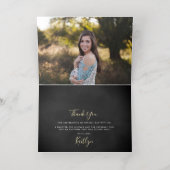 Champagne Confetti Wedding Dank je wel Folie Wenskaart (Binnenlaag)