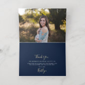 Champagne Confetti Wedding Dank je wel Folie Wenskaart (Binnenlaag)