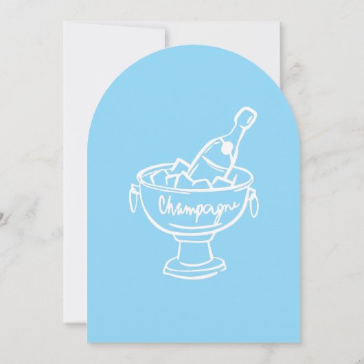 Champagne Coquette Kaart (Achterkant)