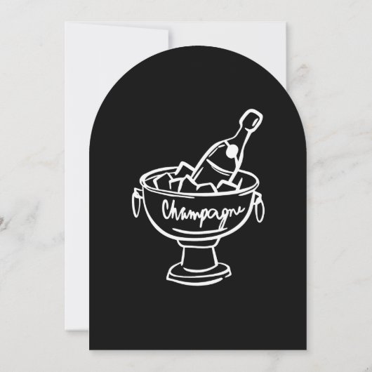 Champagne Coquette Kaart (Achterkant)