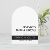 Champagne Coquette Kaart (Staand voorkant)