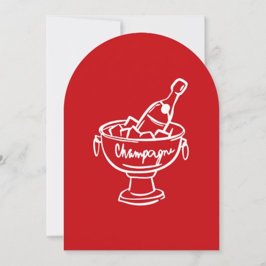 Champagne Coquette Kaart (Achterkant)