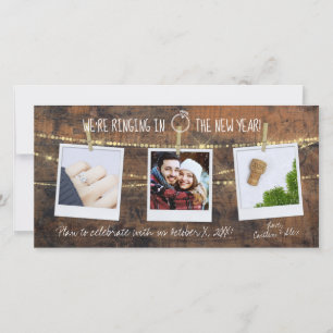 Champagne Cork 2021 Nieuwjaar Rustic Save the Date