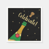 Champagne Cork Pop Special Celebration Servetten (Voorkant)