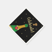 Champagne Cork Pop Special Celebration Servetten (Hoek)