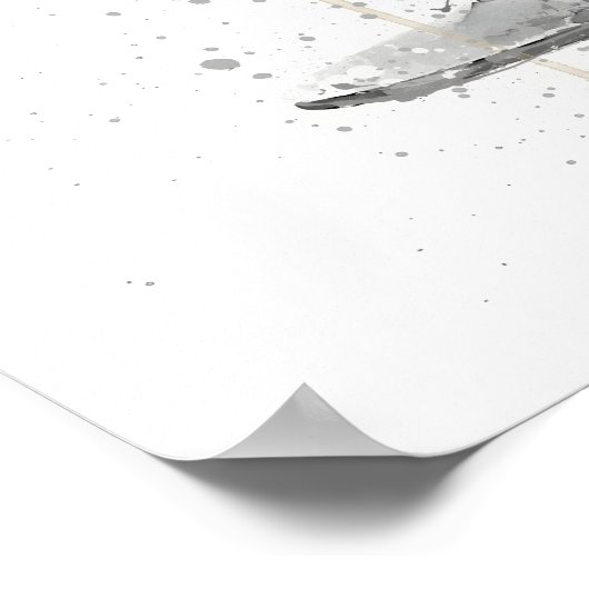 Champagne Coupe Cocktail Poster (Hoek)