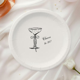 Champagne Coupe Verjaardagsfelicitaties Papieren Bordje