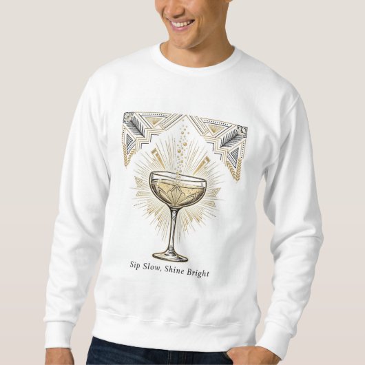 Champagne Couples Sweatshirt — Zijn (Voorkant)
