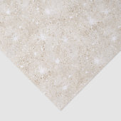Champagne Cream Sand Glitter Birthday Tissuepapier (Detail)