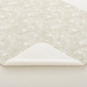 Champagne Crème Zand Glitter Sherpa Deken (3/4)