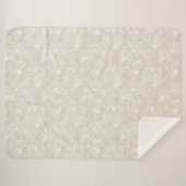 Champagne Crème Zand Glitter Sherpa Deken (Voorkant (horizontaal))