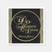 Champagne Damask Party Servetten (Voorkant)