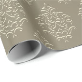 Champagne Damask Wrapping Paper Cadeaupapier (Rol Hoek)