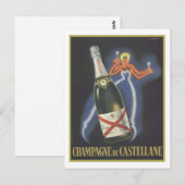 Champagne de Castellane Briefkaart (Voorkant / Achterkant)