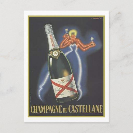 Champagne de Castellane Briefkaart (Voorkant)