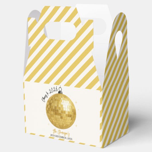 Champagne Disco Bal 2026 Oudejaarsavond Bedankdoosjes (Geopend)