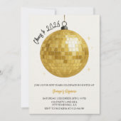 Champagne Disco Ball 2026 New Year Eve Kaart (Voorkant)