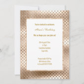 CHAMPAGNE DISCO DENT INVITATION KAART (Voorkant)