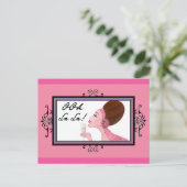 Champagne Diva Briefkaart (Staand voorkant)