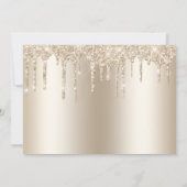 Champagne Drip Glitter word m'n Bridesmaid. Kaart (Achterkant)