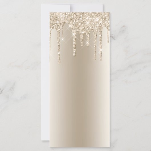 Champagne Dripping Glitter Glam Bling Bruiloft Men (Achterkant)