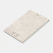 Champagne Dripping Glitter Trendy Glam Stylish Post-it® Notes (Schuin)