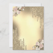 Champagne Drips Brunch & Bubbly Vrijgezellenfeest Kaart (Achterkant)