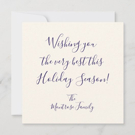 Champagne Druiven Feestdagenkaart (Achterkant)