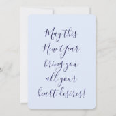 Champagne Druiven Nieuwjaar Feestdagenkaart (Achterkant)