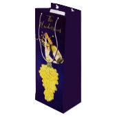 Champagne Druiven Wijn Cadeautas (Achterkant Gekanteld)