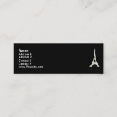 Champagne Eiffeltoren Mini Visitekaartje (Voorkant)