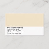 Champagne | Elegantie in een glas Visitekaartje (Achterkant)