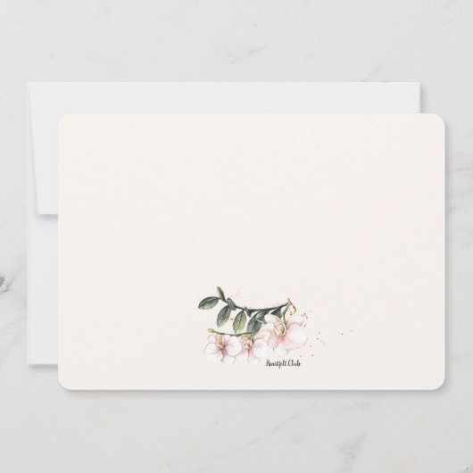 Champagne en cake kaart (Achterkant)