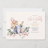 Champagne en cake kaart (Voorkant)