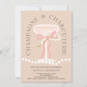 Champagne en Charcuterie Vrijgezellenfeest Kaart (Voorkant)