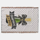 Champagne en Chill gooien deken (Voorkant)