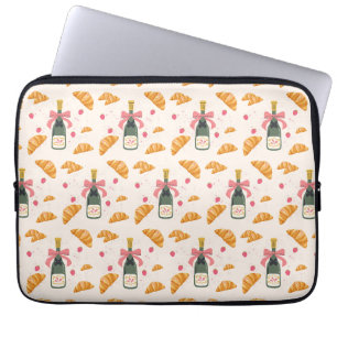 Champagne en Croissants Laptop Sleeve