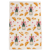 Champagne en croissants medium cadeauzakje (Achterkant)