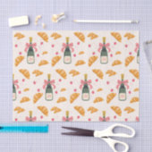 Champagne en Croissants Tissuepapier (Craft)