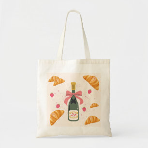 Champagne en Croissants Tote Bag