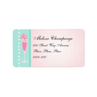 Champagne en Cupcakes Etiket