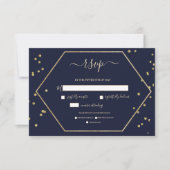 Champagne en Deep Blue RSVP (Voorkant)
