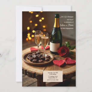 Champagne en dessert kaart
