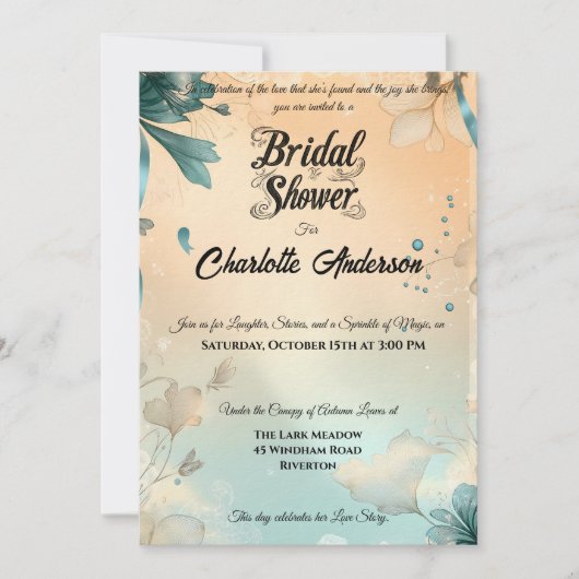 Champagne en Dusty Blue & Lace Vrijgezellenfeest Kaart (Voorkant)