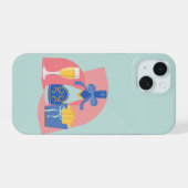 Champagne en friet Bougie iPhone 15 Case (Achterkant horizontaal)